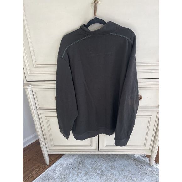 Tommy‎ Bahama Black 1/2 Zip 100% Cotton Big And Tall 2XB READ - Picture 5 of 5